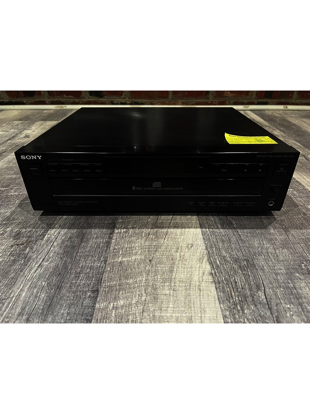 Sony Cdp-c225 High Density Linear Converter 5 Compact Disc Cd Pl